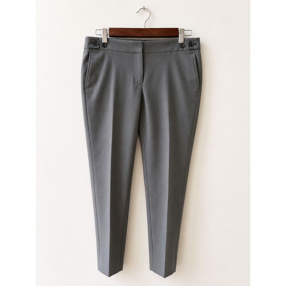 Ann Taylor Factory Gray Tailored Ankle Pants Size 6P Petite Career
